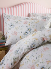 Cath Kidston White Pembroke Rose 100% Cotton Duvet Cover and Pillowcase Set - Image 2 of 4