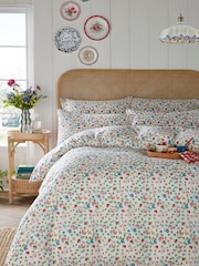 Cath Kidston Multi Bug Ditsy 100% Cotton Duvet Cover and Pillowcase Set - Image 1 of 4