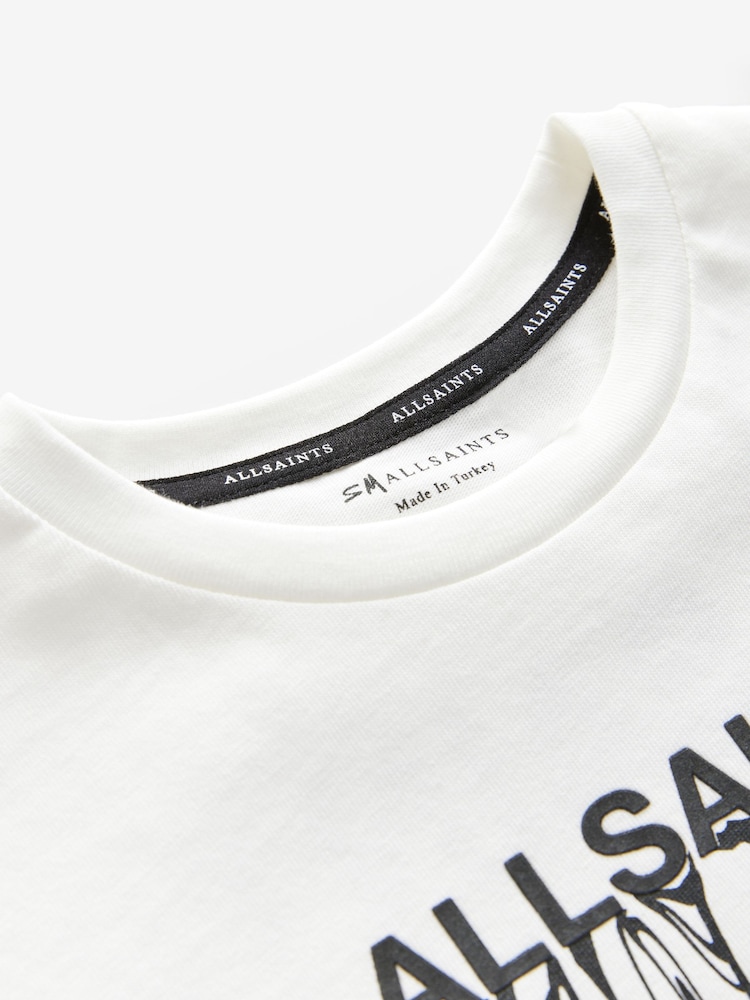 smALLSAINTS White Oversized Inksaints Crew T-Shirt - Image 8 of 8 smALLSAINTS White Oversized Inksaints Crew T-Shirt - Image 8 of 8