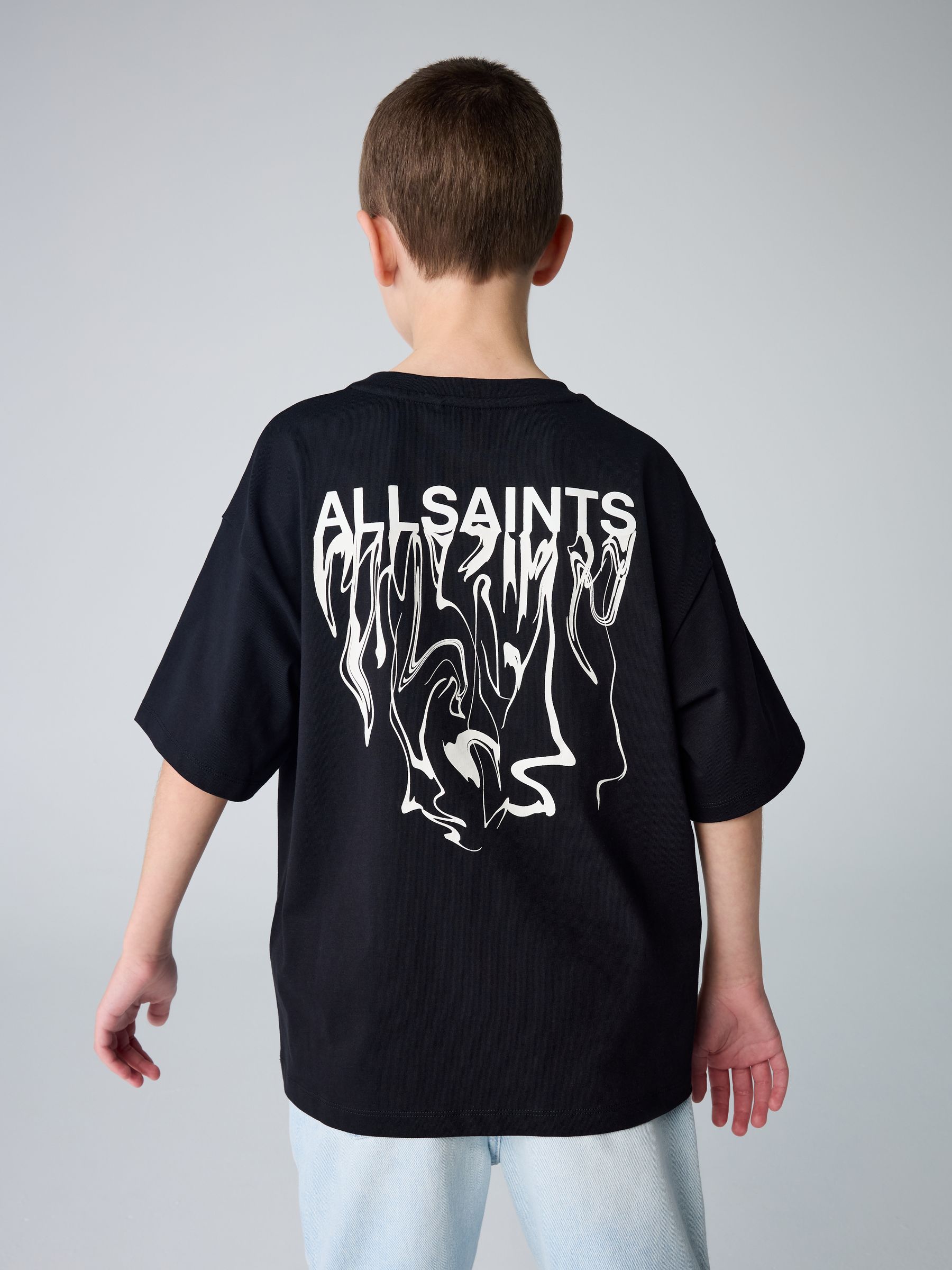 Buy smALLSAINTS Black Oversized Inksaints Crew T-Shirt from Next USA