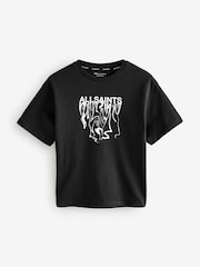 smALLSAINTS Black Oversized Inksaints Crew T-Shirt - Image 5 of 8