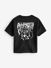 smALLSAINTS Black Oversized Inksaints Crew T-Shirt - Image 6 of 8