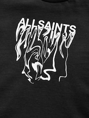 smALLSAINTS Black Oversized Inksaints Crew T-Shirt - Image 7 of 8