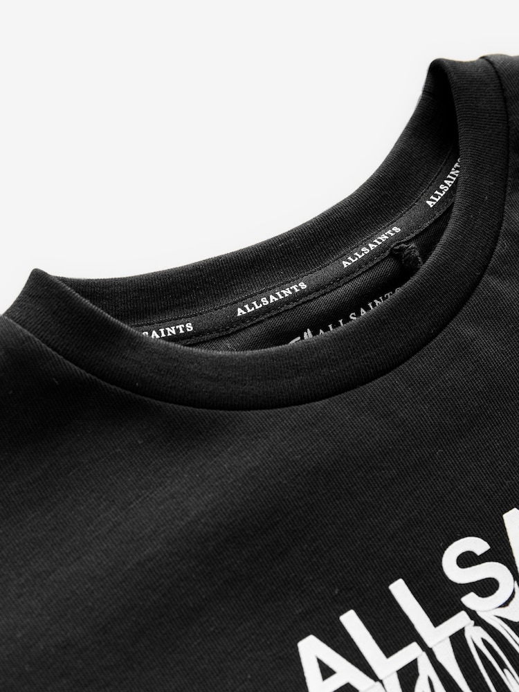 smALLSAINTS Black Oversized Inksaints Crew T-Shirt - Image 8 of 8