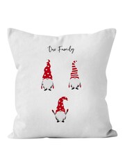 Personalised Christmas Family Gonk 100% Cotton Cushion by Koko Blossom - Image 2 of 3