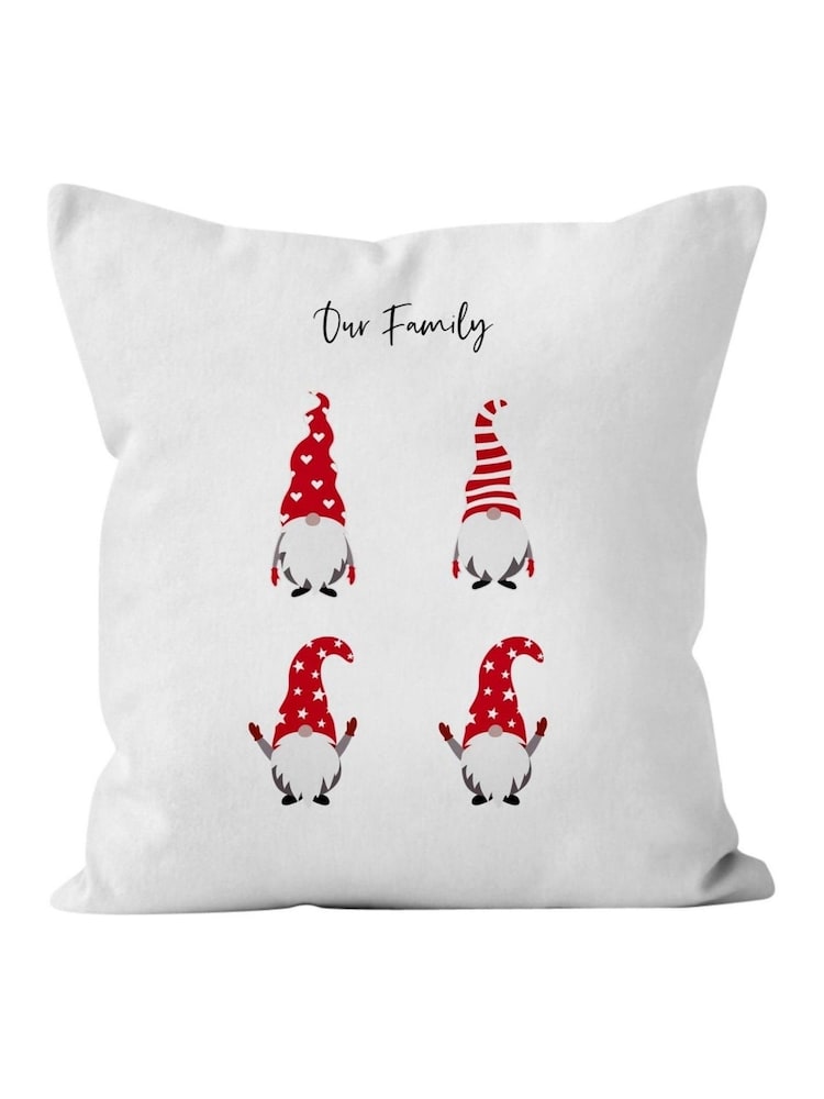 Personalised Christmas Family Gonk 100% Cotton Cushion by Koko Blossom - Image 3 of 3