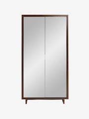 MADE.COM Dark Walnut Effect Kaci Mirror Double Wardrobe - Image 5 of 6