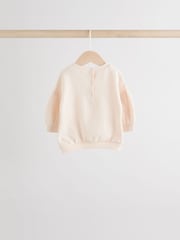 ורוד/שמנת - Baby Sweatshirt & Joggers 6 Piece Set (0mths-2yrs) - תמונה 4 מתוך 14