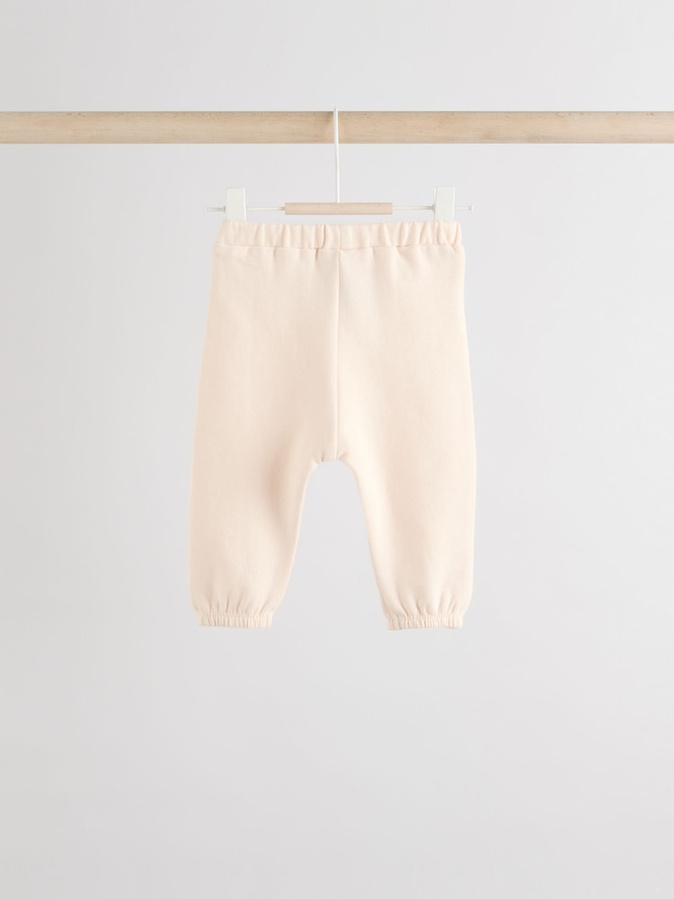 Cream/Pink Baby Sweatshirt & Joggers 6 Piece Set (0mths-2yrs) - Image 6 of 14