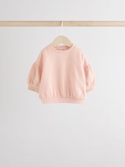 ורוד/שמנת - Baby Sweatshirt & Joggers 6 Piece Set (0mths-2yrs) - תמונה 7 מתוך 14