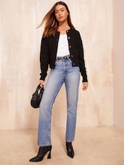 Friends Like These Black Cropped Button Through Cardigan - Image 3 of 4