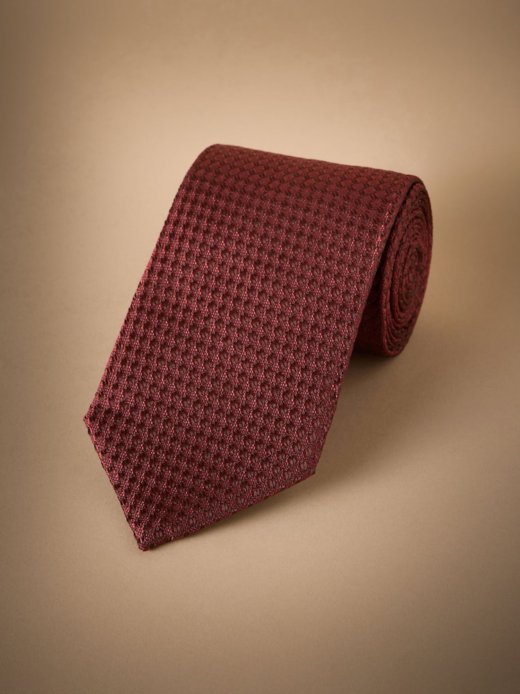 Orange Signature Italian Silk Textured Tie - Image 1 of 3 Orange Signature Italian Silk Textured Tie - Image 1 of 3