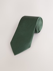 Green Signature Italian Silk Textured Tie - Image 1 of 3