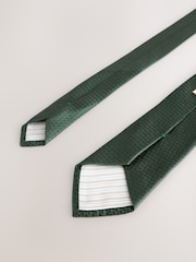 Green Signature Italian Silk Textured Tie - Image 3 of 3