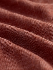 Rust/Cream/Mauve Purple Rib Vests 3 Pack - Image 14 of 14