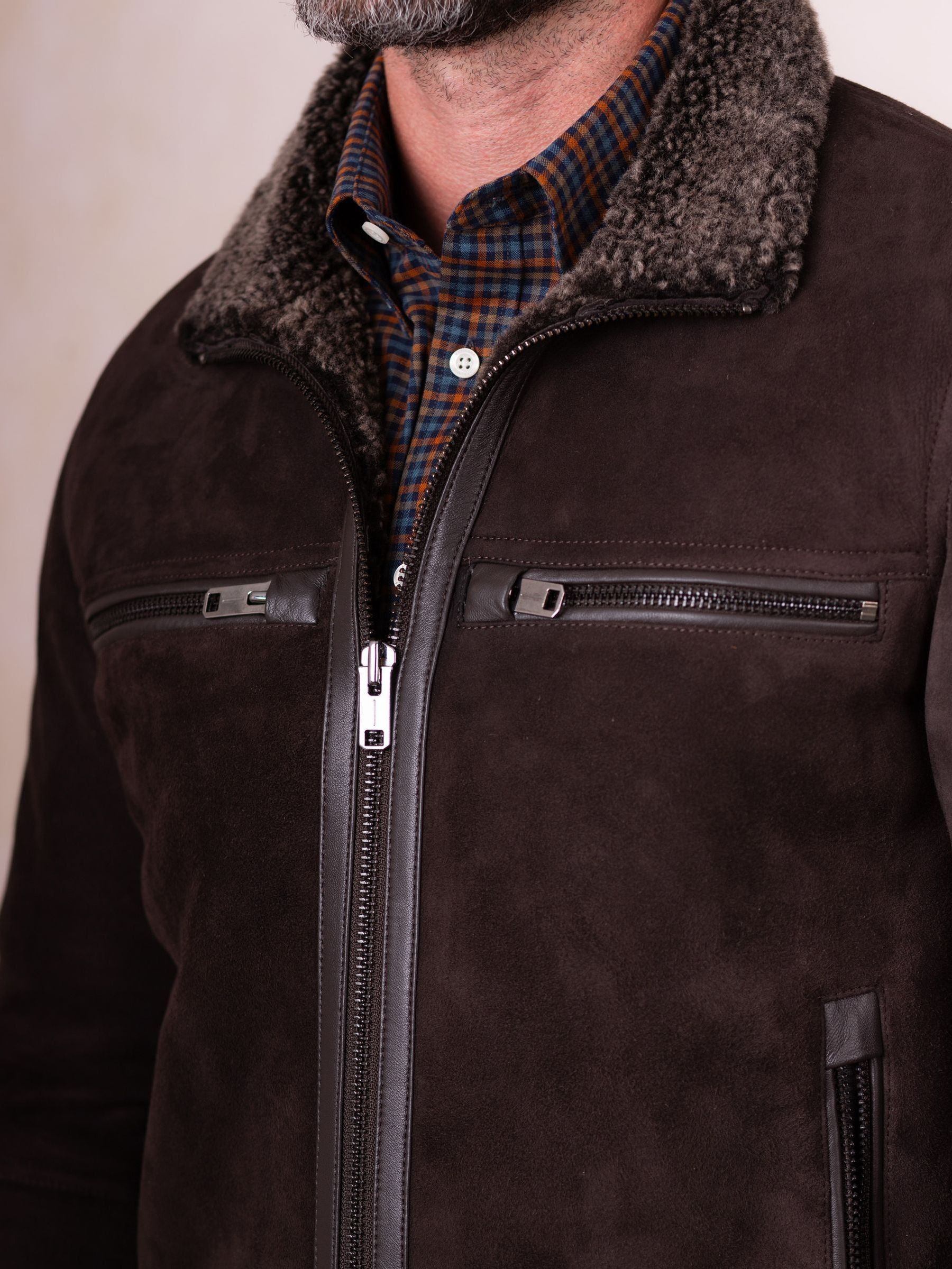 Buy Lakeland Leather Brown Buccaneer Finish Racer Jacket from Next USA