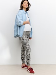 Animal Print Maternity Denim Leggings - Image 2 of 9