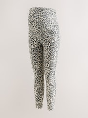 Animal Print Maternity Denim Leggings - Image 7 of 9