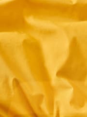Bright Yellow Cotton Rich Plain Duvet Cover and Pillowcase Set - Image 3 of 3