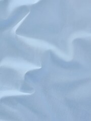 Light Blue Pure 100% Cotton 144 Thread Count Duvet Cover and Pillowcase Set - Image 6 of 6