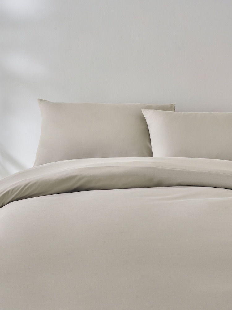 Mid Natural Non Iron Simply Soft Microfibre Duvet Cover and Pillowcase Set - Image 2 of 4 Mid Natural Non Iron Simply Soft Microfibre Duvet Cover and Pillowcase Set - Image 2 of 4