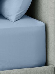 Pale Blue Non Iron Simply Soft Extra Deep Fitted Sheet - Image 2 of 2