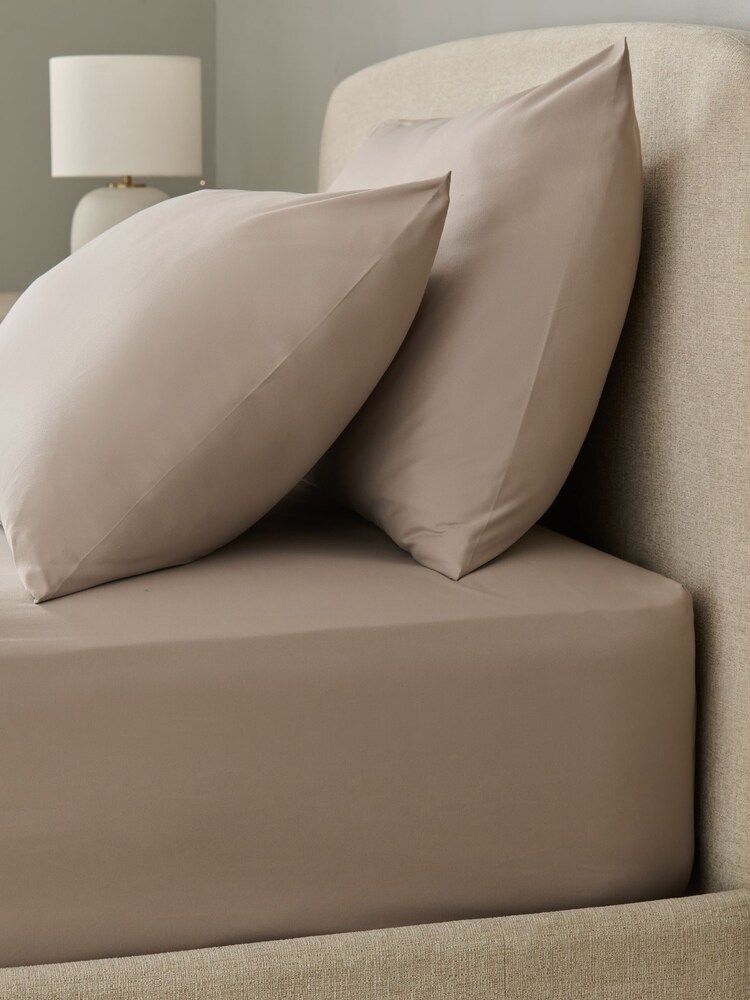 Mid Natural Non Iron Simply Soft Extra Deep Fitted Sheet - Image 1 of 2