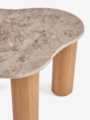 Natural Puddle Marble Effect Large Coffee Table - Image 7 of 7