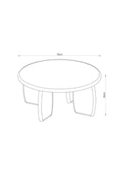 Pink Lola Gloss Coffee Table - Image 3 of 3