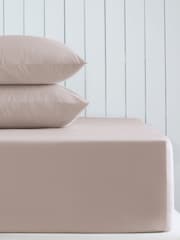 Blush Pink Cotton Rich Extra Deep Fitted Sheet - Image 1 of 2