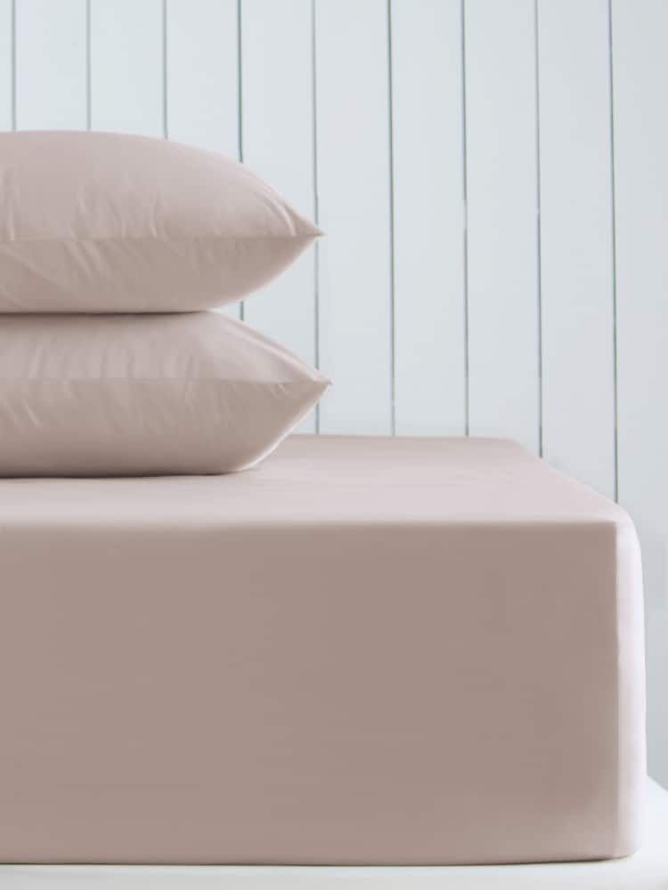 Blush Pink Cotton Rich Extra Deep Fitted Sheet - Image 1 of 2