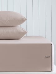 Blush Pink Cotton Rich Extra Deep Fitted Sheet - Image 2 of 2