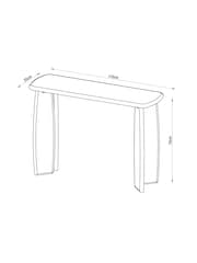 Pink Lola Gloss Console Table - Image 5 of 7
