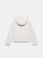 Mint Velvet White Borg Hooded Sweatshirt - Image 7 of 7