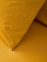 Set of 2 Bright Yellow Cotton Rich Pillowcases - Image 2 of 3