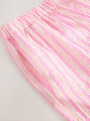 Pink Stripe Maternity Pull On Shorts - Image 7 of 8