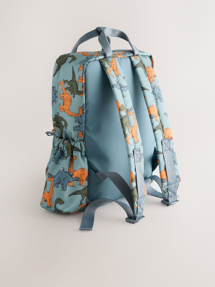 Azul con estampado de dinosaurio - Mochila - Imagen 2 de 5