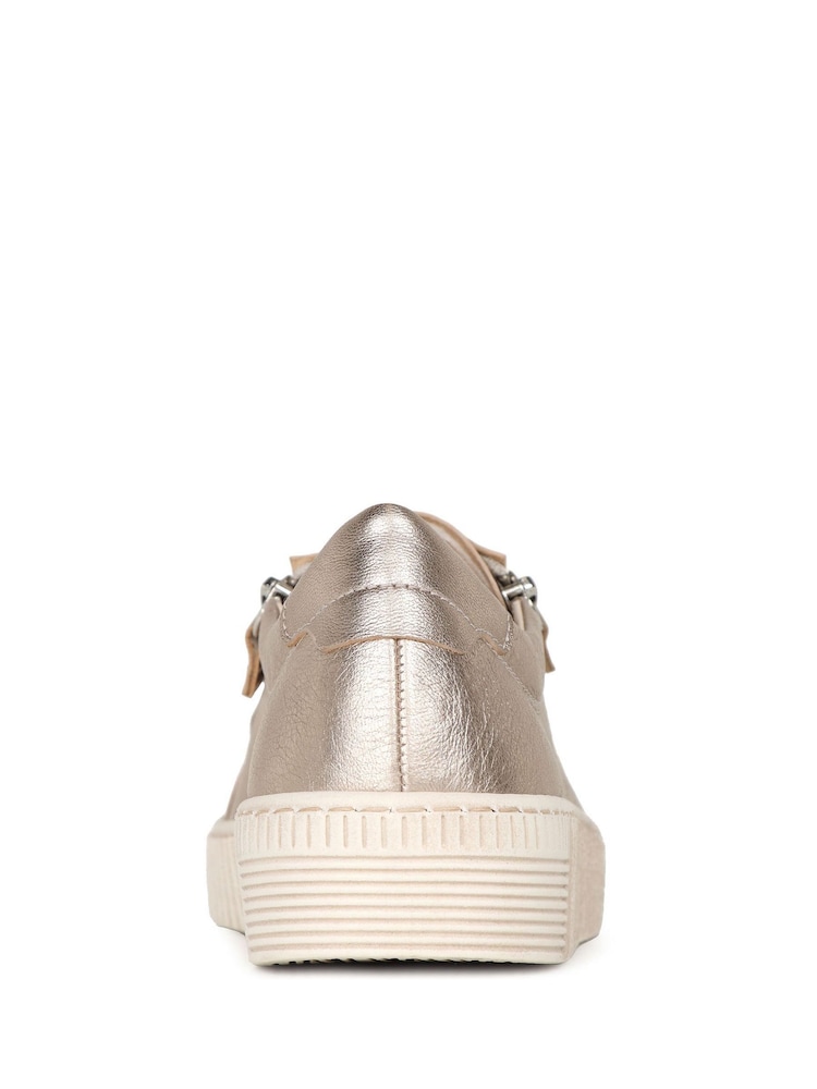 Gabor Gold Wisdom Metallic Casual Trainers - Image 5 of 5