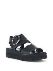 Gabor Amarillo Black Leather Sandals - Image 2 of 5