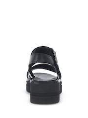 Gabor Amarillo Black Leather Sandals - Image 3 of 5
