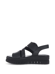 Gabor Amarillo Black Leather Sandals - Image 4 of 5
