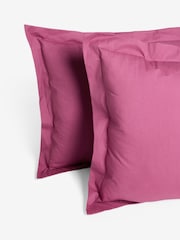 Set of 2 Berry Pink Cotton Rich Pillowcases - Image 2 of 4