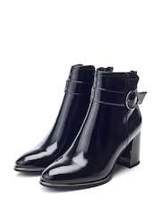 Moda in Pelle Paeden Trim Detail Ankle Boots - Image 2 of 4