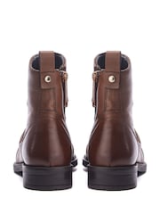 Moda in Pelle Brandish Slim Sole Leather Ankle Black Boots With Rouching - Image 3 of 4