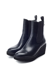 Moda in Pelle Allby Wedge Heel Chelsea Black Boots - Image 2 of 4