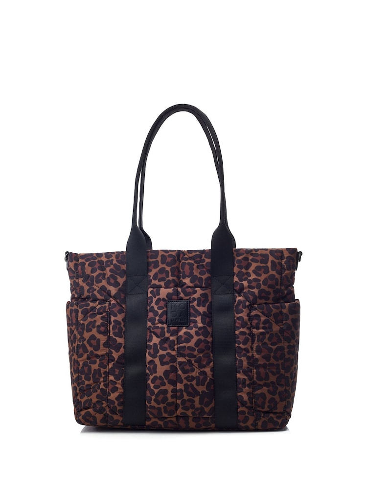 Moda in Pelle Animal Alexia Large Nylon Tote Bag - Image 1 of 4