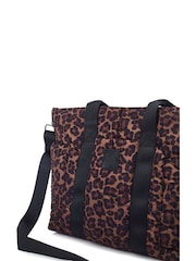 Moda in Pelle Animal Alexia Large Nylon Tote Bag - Image 3 of 4