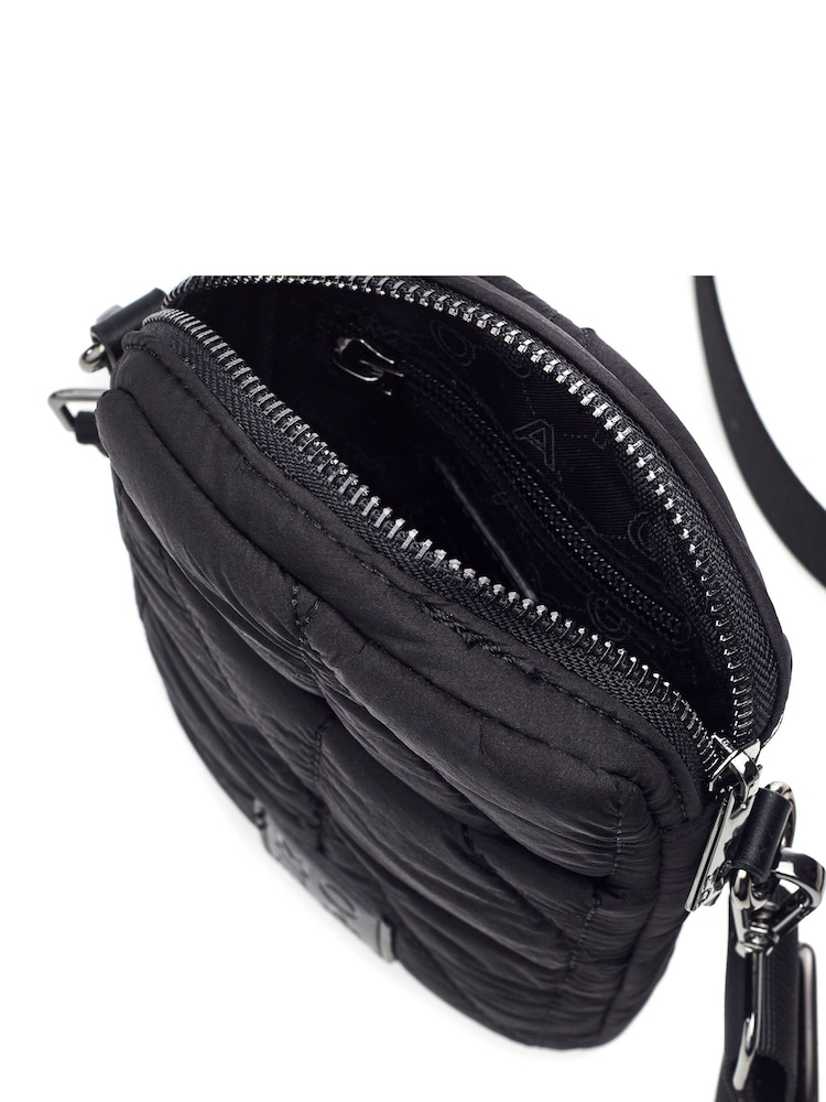 Moda in Pelle Ashtyn Nylon Leopard Print Phone Bag - Image 4 of 4