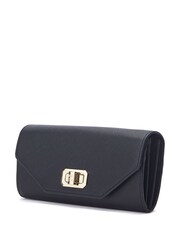 Moda in Pelle Boston Purse Style Black Bag With Chain - Image 2 of 4