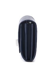 Moda in Pelle Boston Purse Style Black Bag With Chain - Image 3 of 4